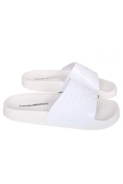 Bílé pantofle Emporio Armani X3PS02