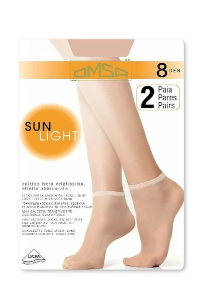 Dámské tenké ponožky Omsa| Sun Light 2-pack