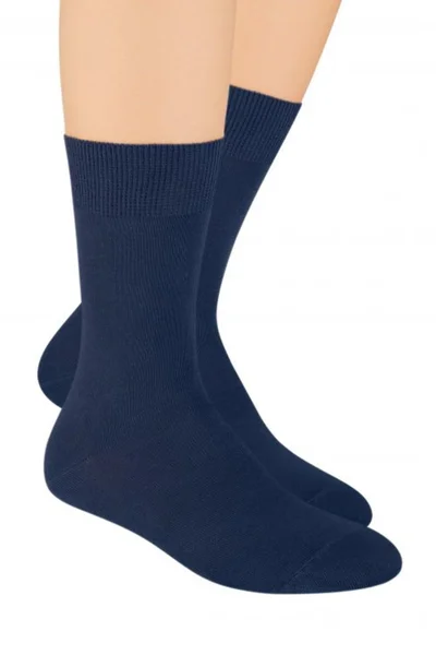 Pánské tmavě modré ponožky Steven 048