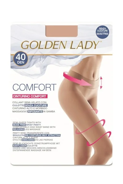 Dámské hladké punčochoáče Golden Lady Comfort