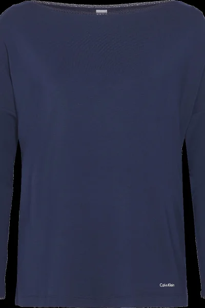 Tmavě modré dámské tričko na spaní Calvin Klein 6264
