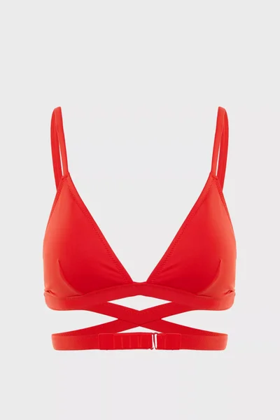 Červený vrchní díl plavek Calvin Klein 0796-XA7