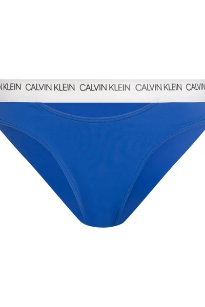 Modrobílý spodní díl plavek Calvin Klein 0658