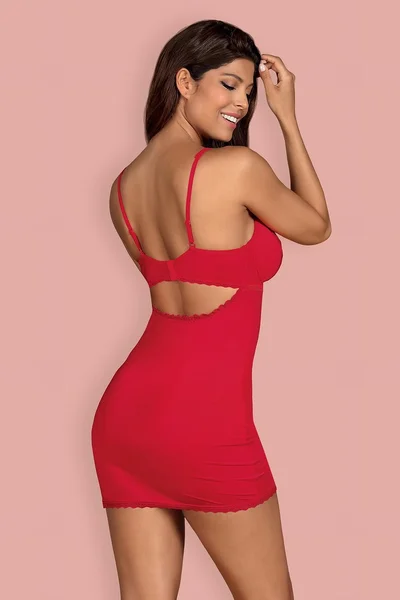 Červená sexy košilka Obsessive Jolierose