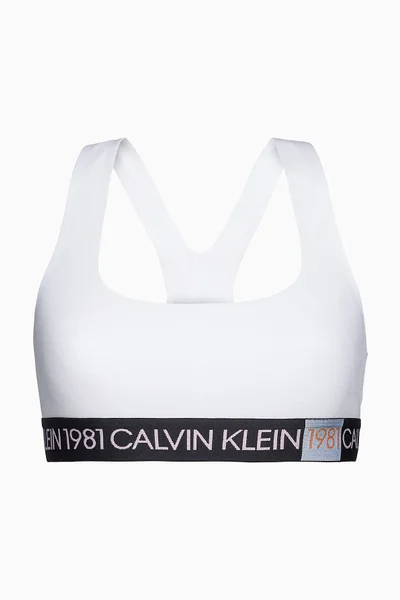 Bílá podprsenka bez kostice Calvin Klein 5577