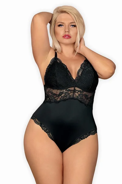 Dokonalé černé sexy body Obsessive 810