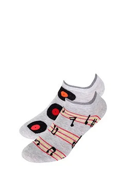 Unisex kotníkové bavlněné ponožky Wola Funky W91.N02