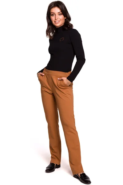 Dámské kalhoty R502 - BEwear (karamel)