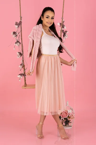 Růžová dámská sukně model Merribel P43984