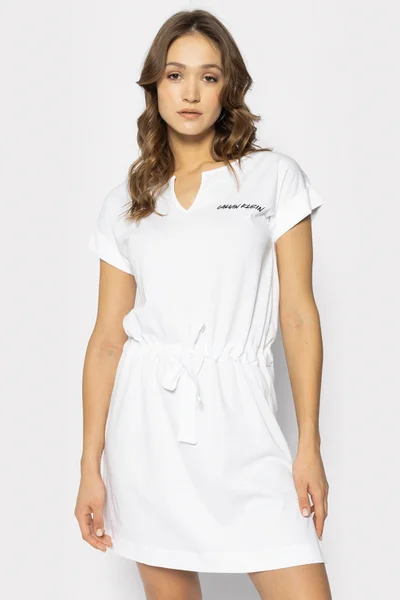 Plážové šaty KW0KW01061-YCD bílé Calvin Klein