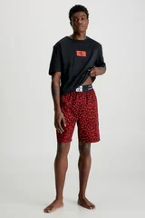 Barevné kraťasové pánské pyžamo Calvin Klein