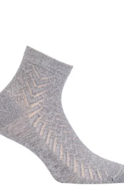 Dámské ponožky s lesklou přízí Wola