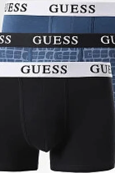 Moderní pánské bavlněné boxerky s logem Guess 3ks