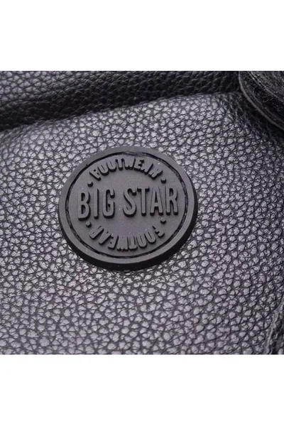 Dětské černé kotníčkové boty na suchý zip Big Star