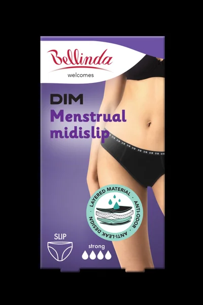 Noční i denní menstruační kalhotky MENSTRUAL SLIP STRONG - Bellinda -