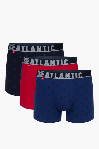 Pohodlné pánské boxerky ve sportovním střihu Atlantic 3ks