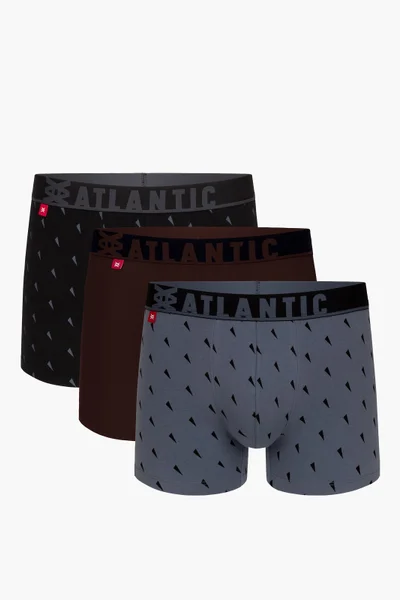 Pohodlné pánské boxerky ve sportovním střihu Atlantic 3ks