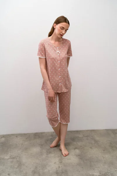 Vamp - Dvoudílné dámské pyžamo XL501 - Vamp (barva losos)