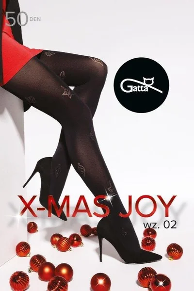 Dámské punčocháče Gatta Nero X-Mas Joy 5XL