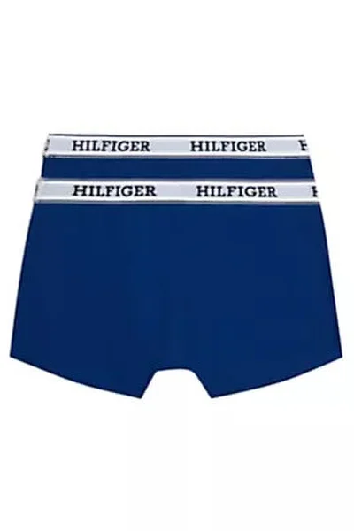 Tmavě modré bavlněné dětské boxerky Tommy Hilfiger