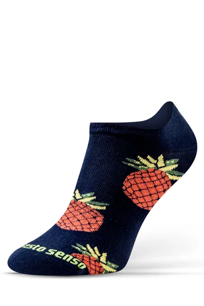 Barevné kotníkové ponožky Sesto Senso Casual