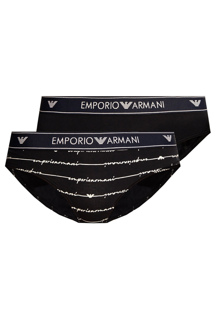 Dámské kalhotky SC645 Z672 L727 námořnická - 2 pack - Emporio Armani, navy blue L i10_P48809_1:1298_2:90_