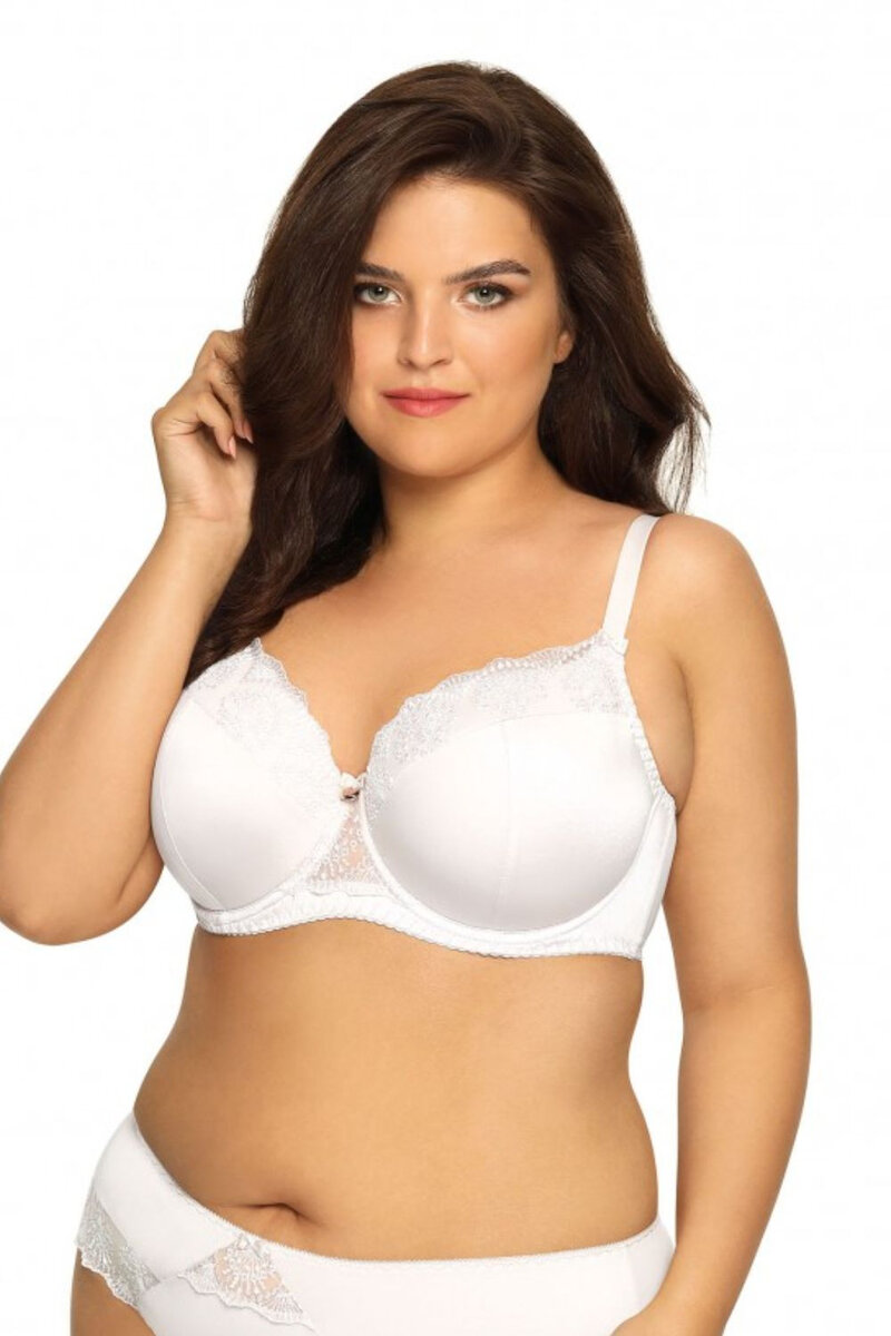 Bílá vyztužená dámská podprsenk Ava plus size, 90C i240_194738_2:90C