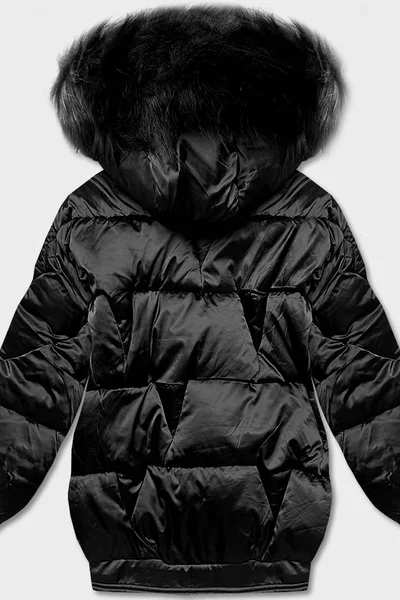 Černá dámská zimní oversize bunda s kapucí Z-DESIGN