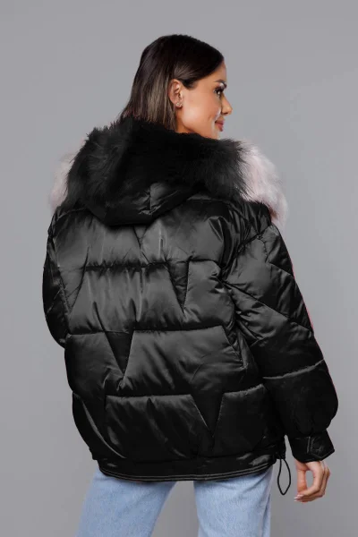 Černá dámská zimní oversize bunda s kapucí Z-DESIGN