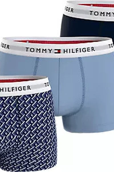 Stylové pohodlné vzorované pánské boxerky 3ks Tommy Hilfiger