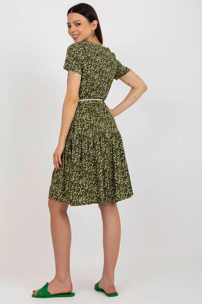 Vzdušné rozšířené denní šaty FPrice zelené