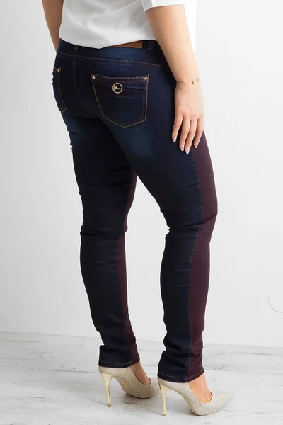 Černé dámské kalhoty s knoflíčky FPrice