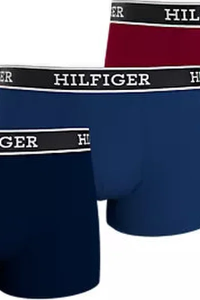 3ks pánské boxerky Tommy Hilfiger červené/černé/modré