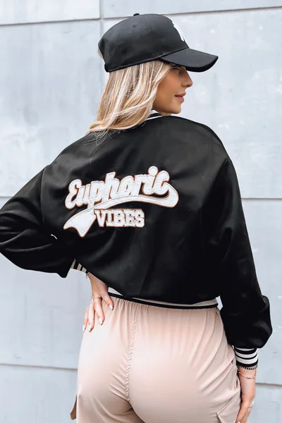 Stylová dámská baseballová bunda v univerzitní stylu L Dstreet