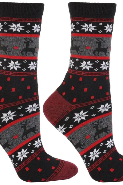 Vysoké unisex vánoční hřejivé ponožky Moraj