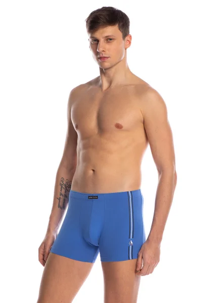 Pánské bavlněné boxerky v modré barvě 2 ks Lama