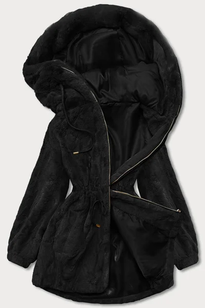 Dámská kožešinová bunda s kapucí FA115 S'WEST