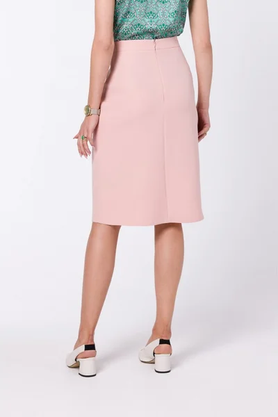 Lehká zavinovací dámská sukně v růžové barvě Style