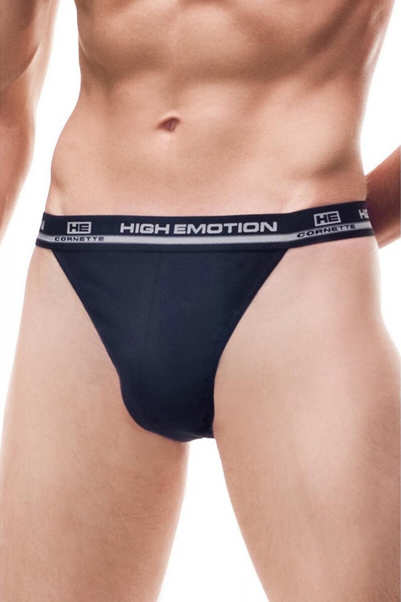 Pánská tanga High emotion dark blue - Cornette (tmavě modrá), tmavě modrá XL i41_76978_2:tmavě modrá_3:XL_