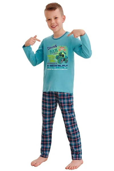 Modré klučičí pyžamo Taro Leo