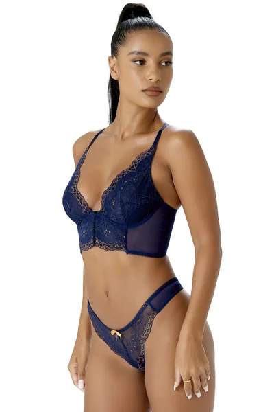 Podprsenka Gossard Bralette v barvě Midnight Blue/Gold