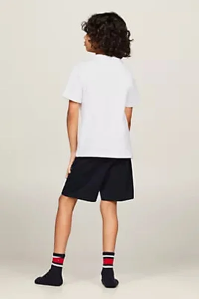 2ks klasické chlapecké tričko s krátkým rukávem s logem Tommy Hilfiger