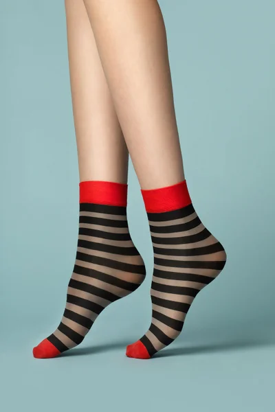 Silonkové pruhované ponožky 40 DEN Fiore