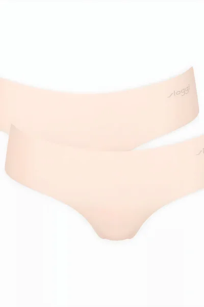 Bezešvé dámské růžové kalhotky s širšími bočními díly ANGORA Sloggi (2ks)