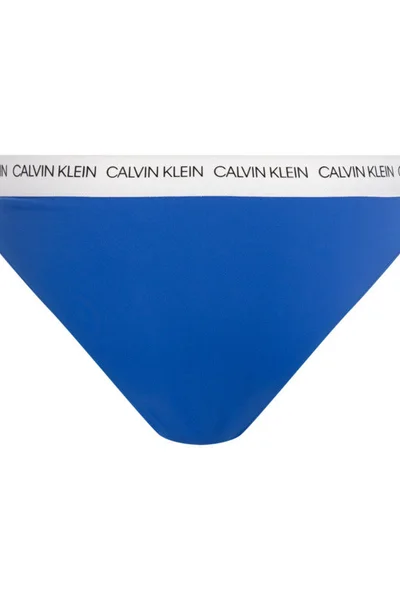 Modrobílý spodní díl plavek Calvin Klein 0658