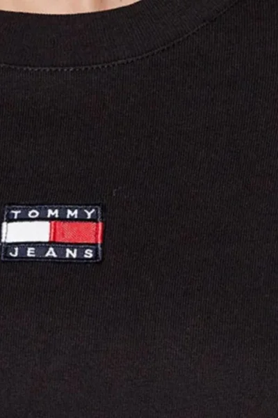 Černé dámské oversize tričko/mini šaty Tommy Hilfiger