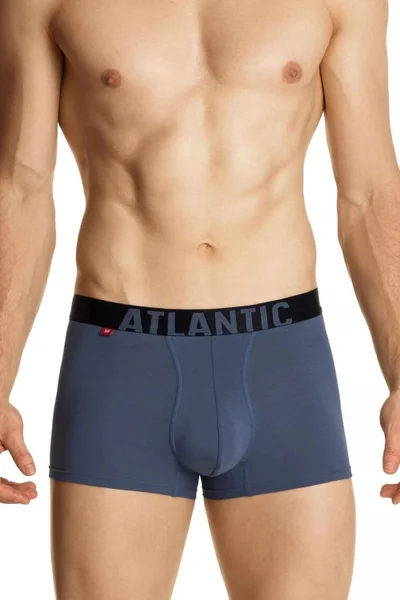 Modro-šedé pánské pohodlné boxerky Atlantic
