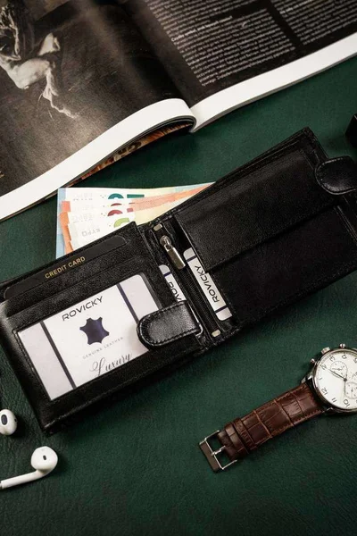 Elegantní kožená pánská podélná peněženka FPrice