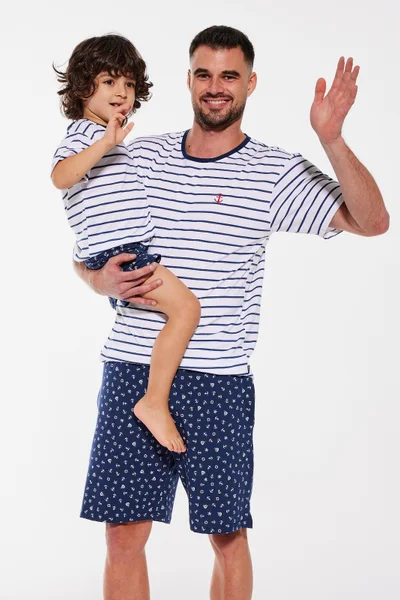 Krátké bavlněné pyžamo pro chlapce se šortkami Cornette