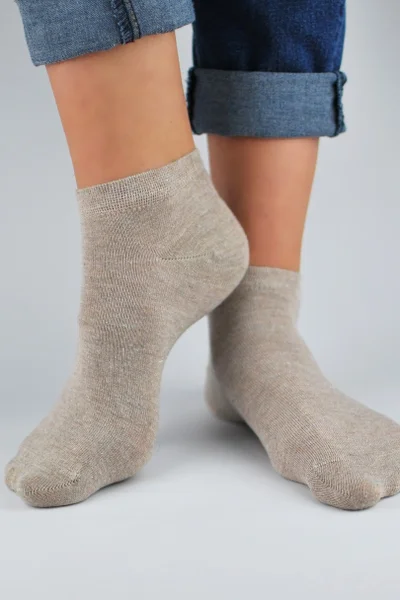 Dámské bavlněné ponožky ke kotníkům Noviti